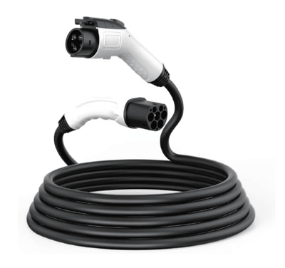 Type 2 to Type 1 Cable (J1772)  7kW  5m Length  Fits (USA/ Korea) EV's like KIA, Hyundai, Nissan, Mercedes, Ford & Others