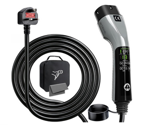Portable EV Charger 3kW, IP55 with UK 3-Pin Plug, (GCC/Type 2)All in One