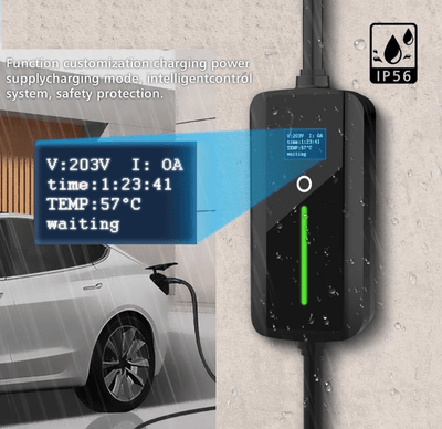 Portable EV Charger – Type 2, 7kW, 32A (GCC Specs)