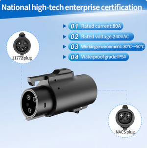NACS to Type 1 Adapter 7kW (USKoreaJ1772)