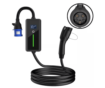 Portable EV Charger Type 1, 7kW, 32A (USA, Korea, J1772)